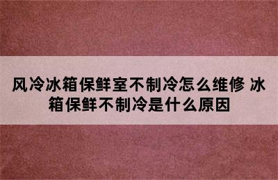 风冷冰箱保鲜室不制冷怎么维修 冰箱保鲜不制冷是什么原因